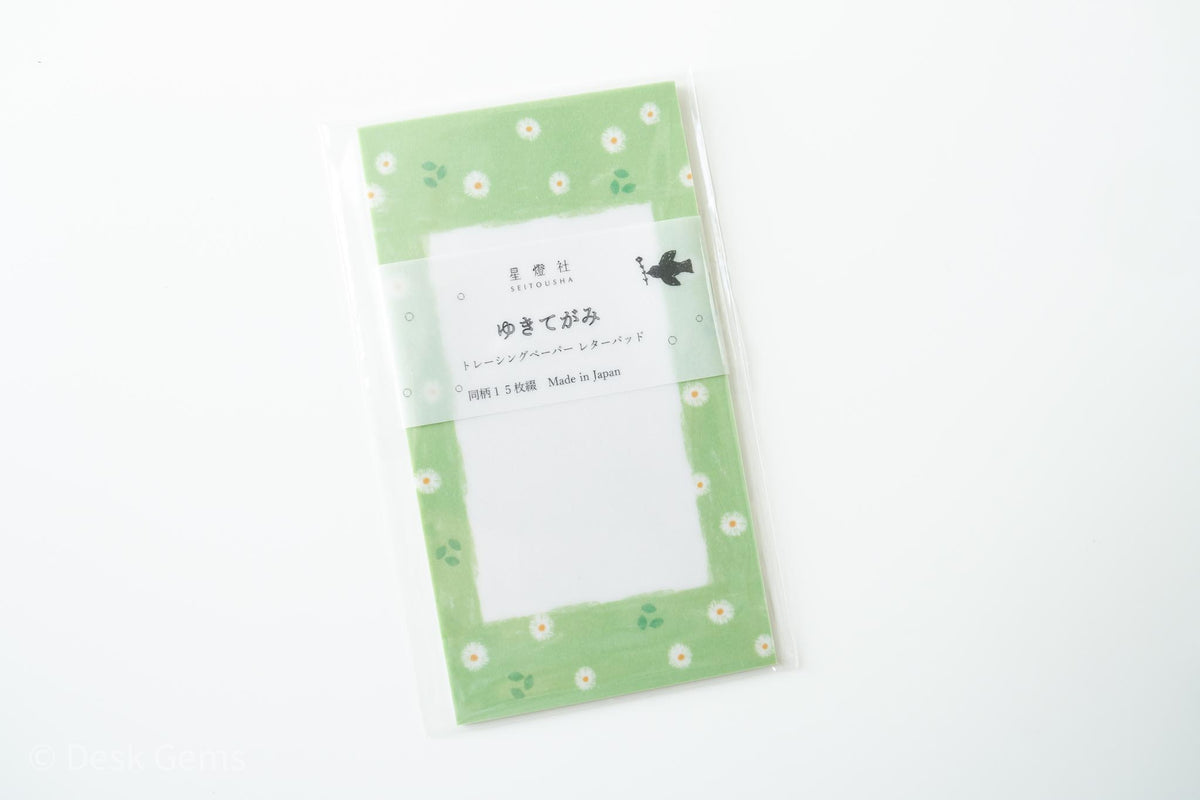 Seitousha Vellum Paper Memo Pad (New Spring 2023) - Daisy Fleabane
