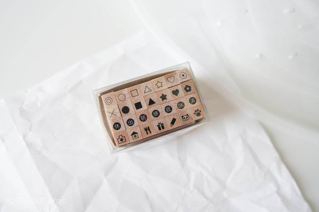 Kodomo No Kao Petit Moji Stamp Set - Activity Marks B