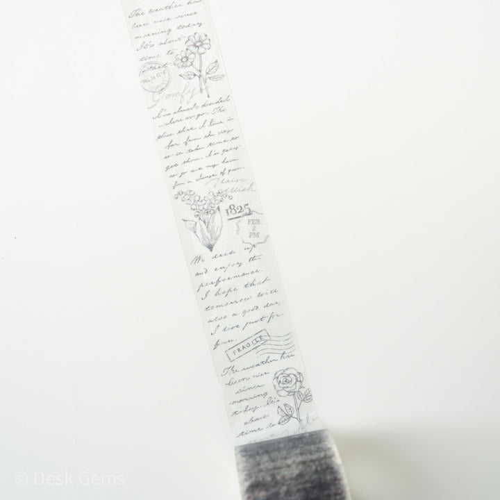 Mind Wave Clear Tape - Patterns - Letter