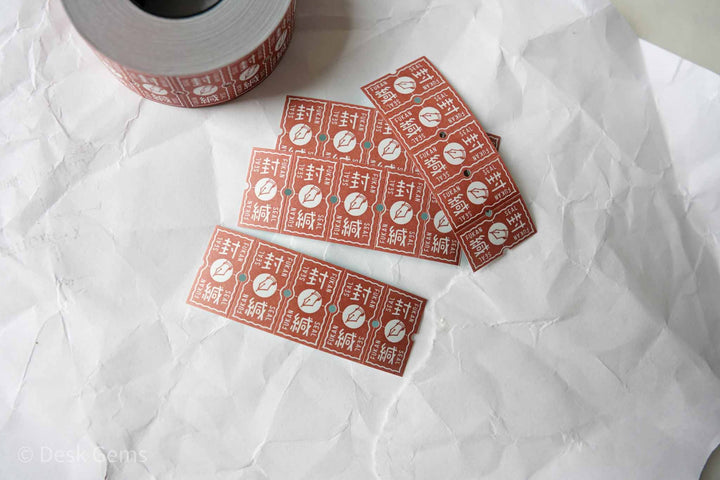 36 Sublo Sealing Stickers - Fountain Pens - Red