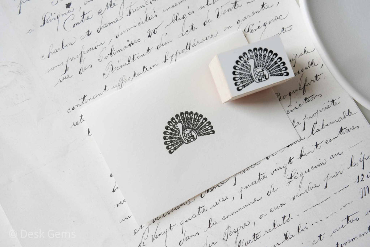 36 Sublo Original Stamp - Seals - Peacock
