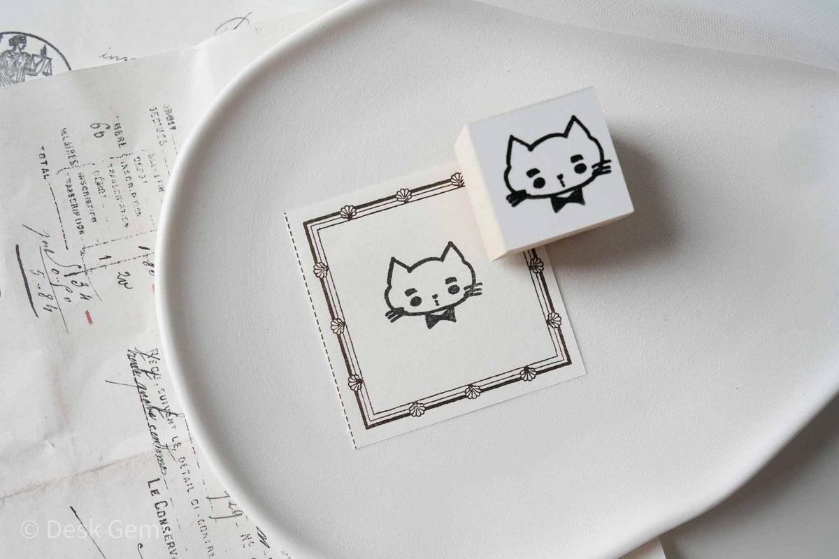 36 Sublo Original Stamp - Cool Cats - Cat with a bow tie