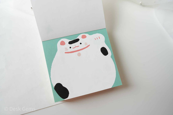 Cozyca x Masao Takahata Memo Pad - Beckoning Cat