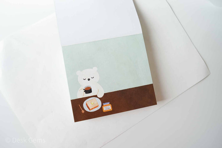 Cozyca X Mariko Fukoka Block Memo Pad - Star Bear