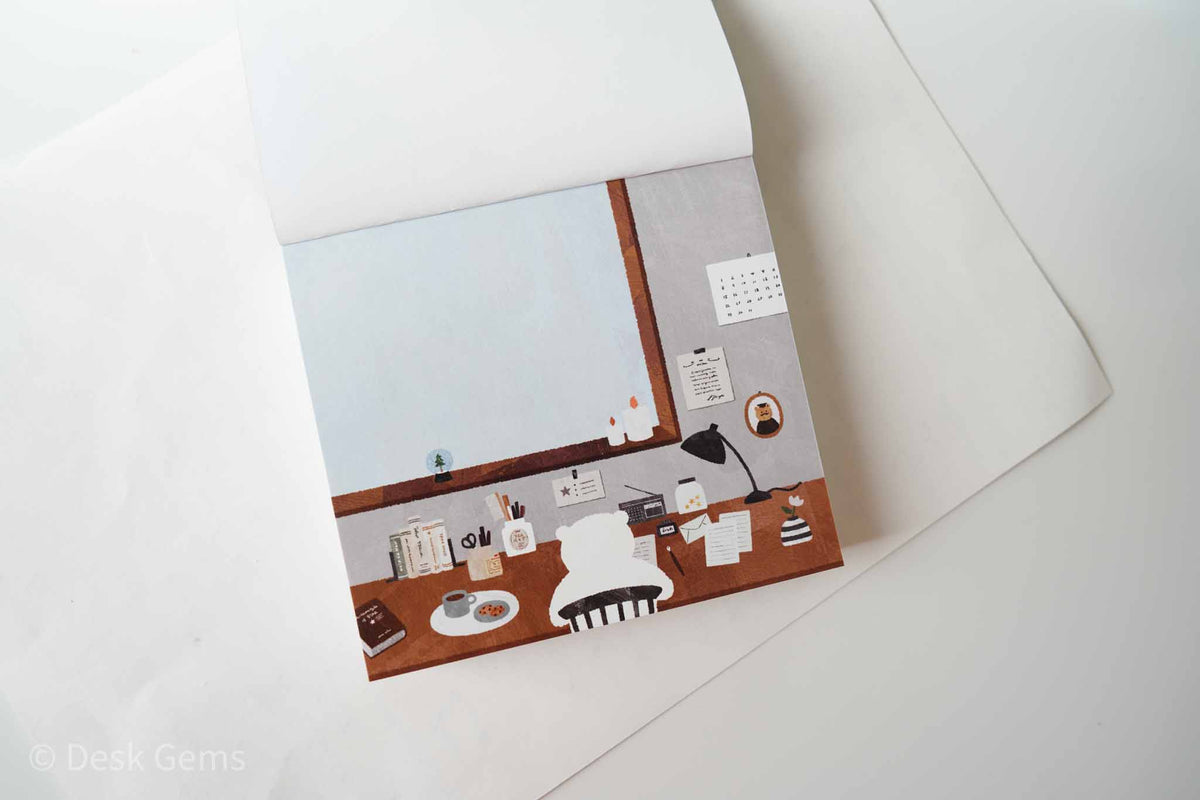 Cozyca X Mariko Fukoka Block Memo Pad - Star Bear