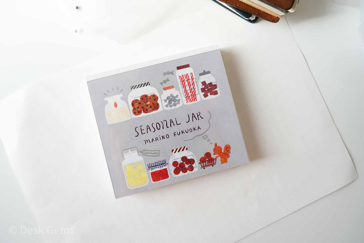 Cozyca X Mariko Fukoka Block Memo Pad - Seasonal Jar