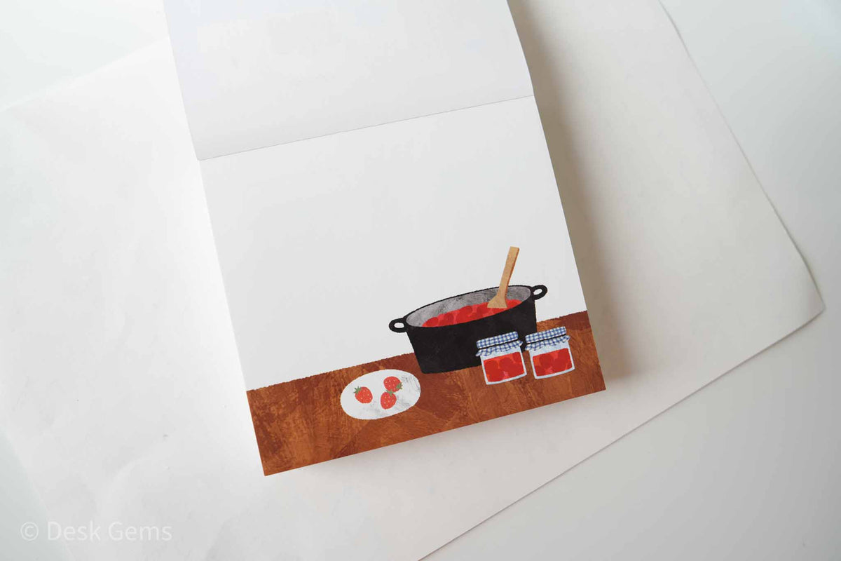 Cozyca X Mariko Fukoka Block Memo Pad - Seasonal Jar