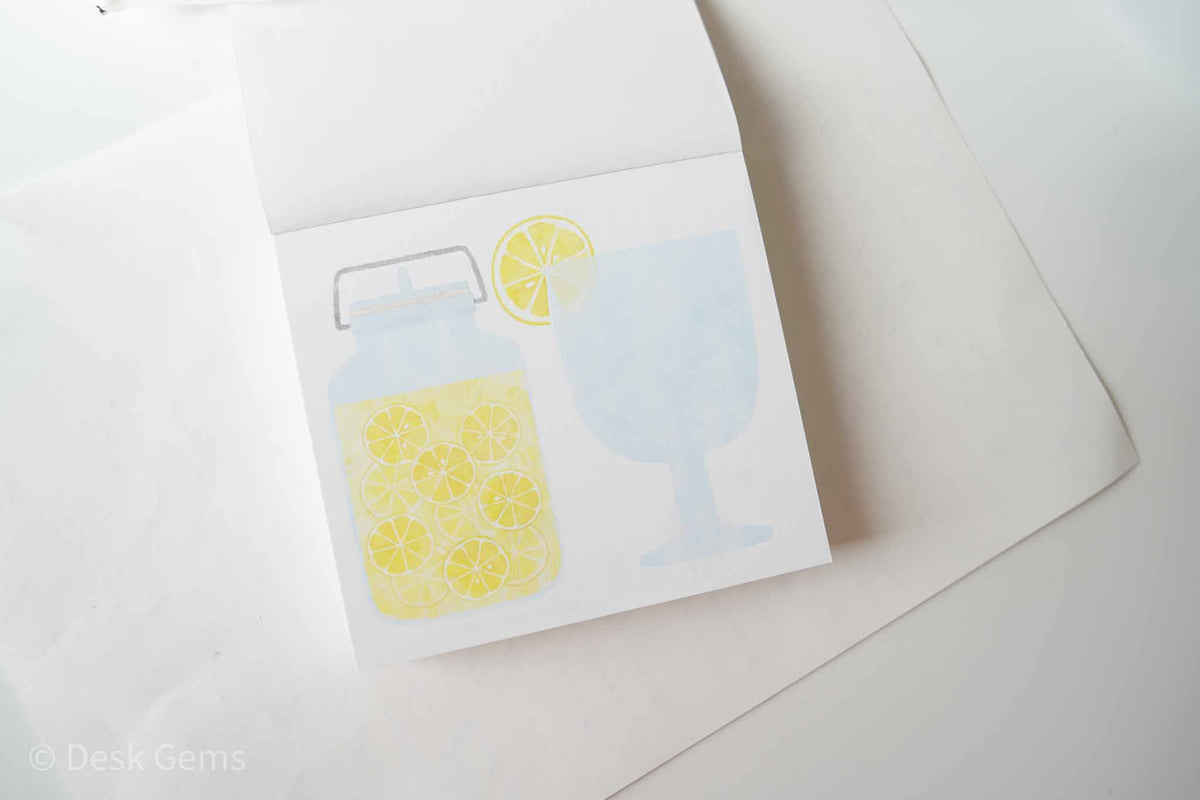 Cozyca X Mariko Fukoka Block Memo Pad - Seasonal Jar