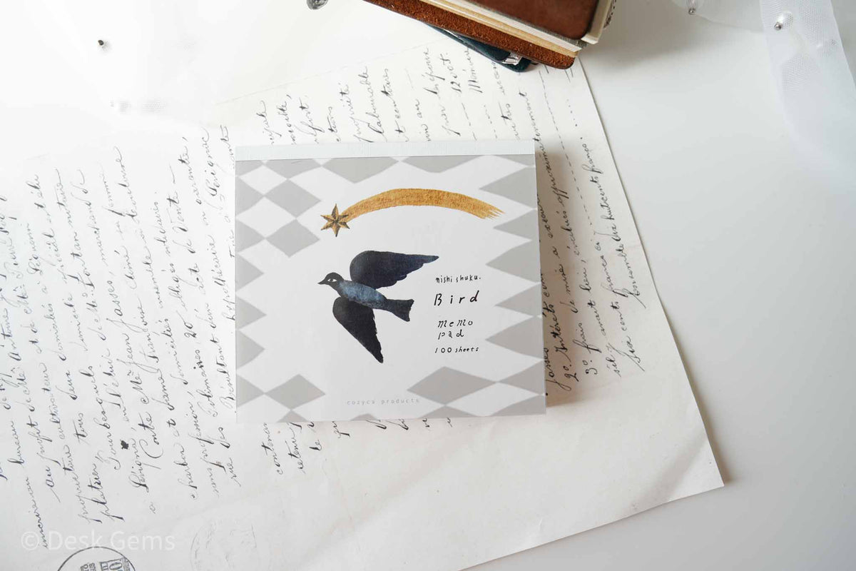 Cozyca X Nishi Shuku Block Memo Pad - Bird 