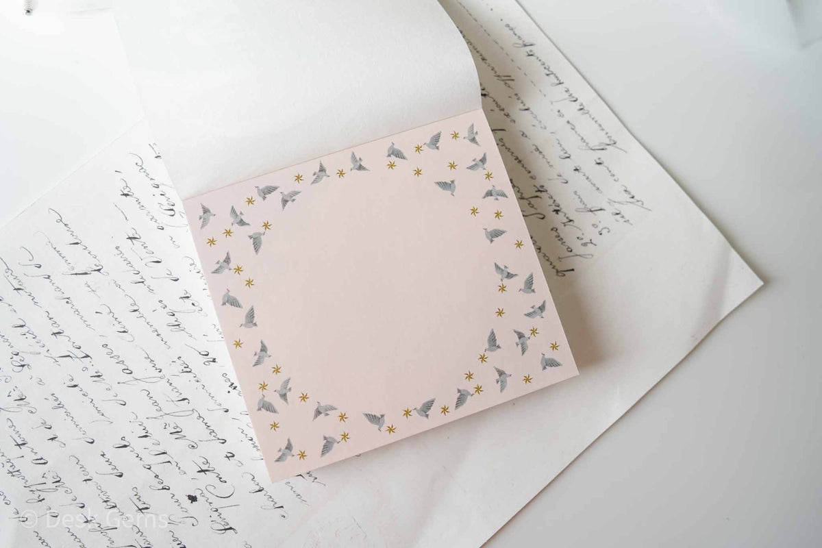 Cozyca X Nishi Shuku Block Memo Pad - Bird