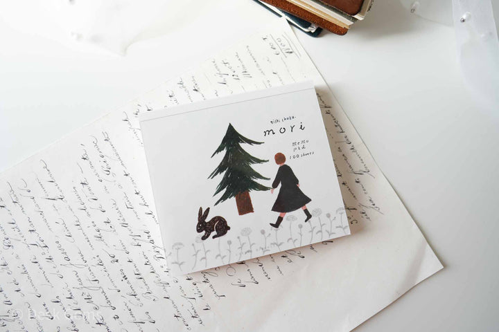 Cozyca X Nishi Shuku Block Memo Pad - Forest 