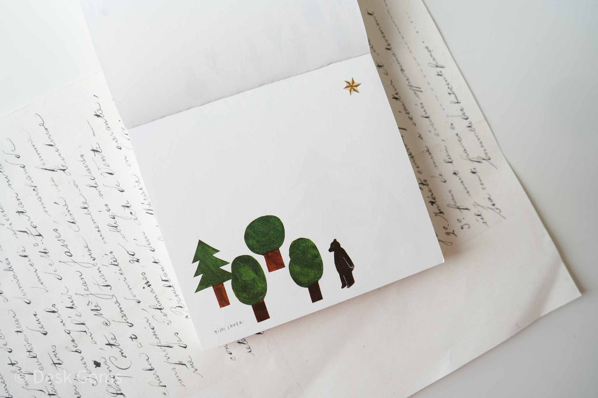Cozyca X Nishi Shuku Block Memo Pad - Forest
