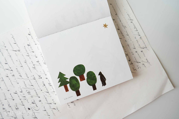 Cozyca X Nishi Shuku Block Memo Pad - Forest