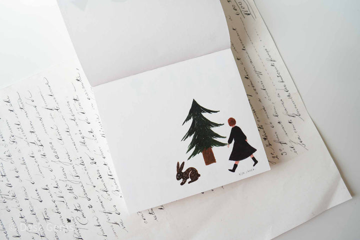 Cozyca X Nishi Shuku Block Memo Pad - Forest