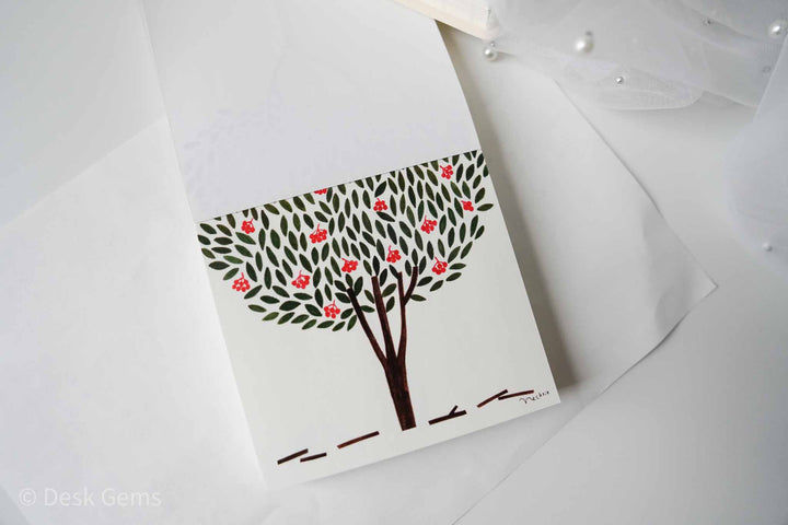 Cozyca x NeckTie Block Memo Pad - Trees
