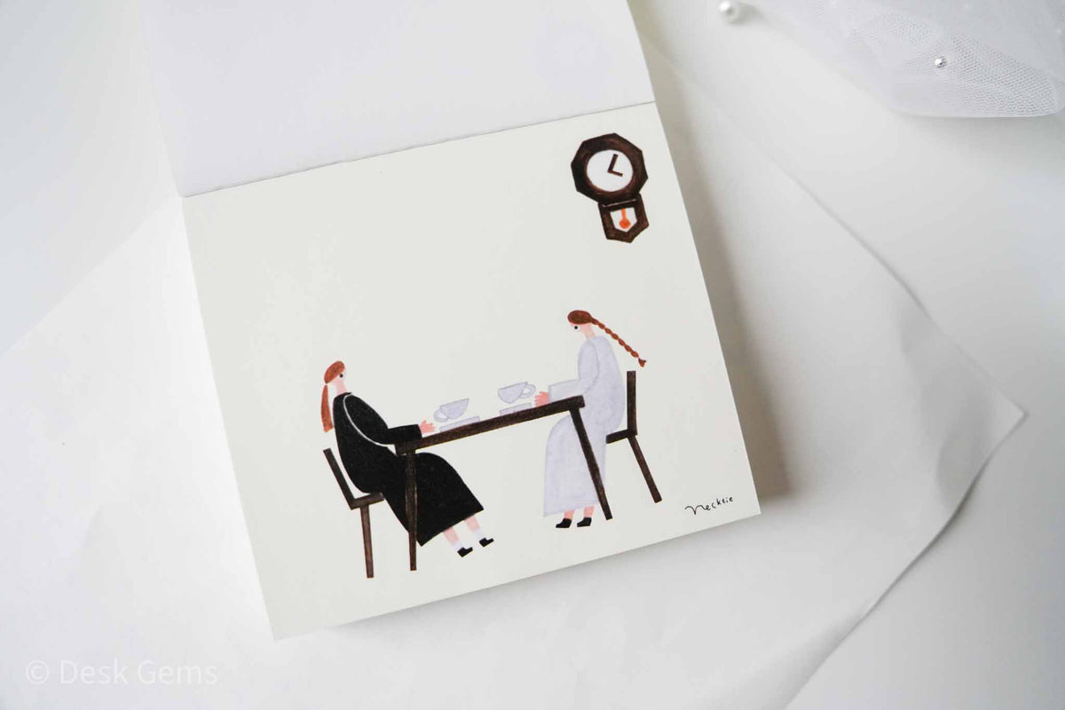 Cozyca x NeckTie Block Memo Pad - Café