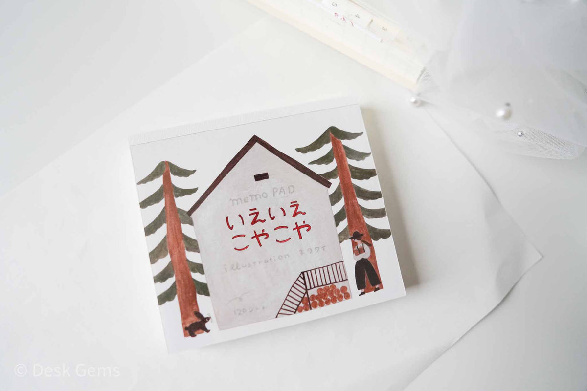 Cozyca x NeckTie Block Memo Pad - Little House 