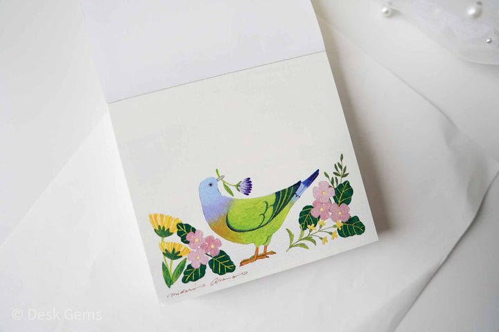 Cozyca x Midori Asano Block Memo Pad - Botanical Season