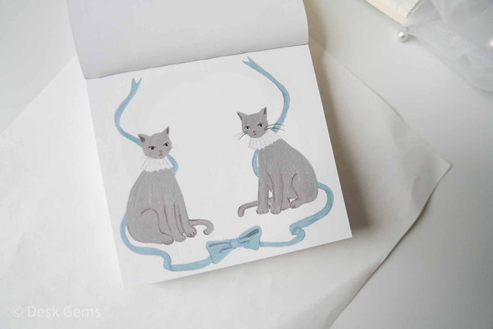 Cozyca x Violet Block Memo Pad - Five Cool Cats