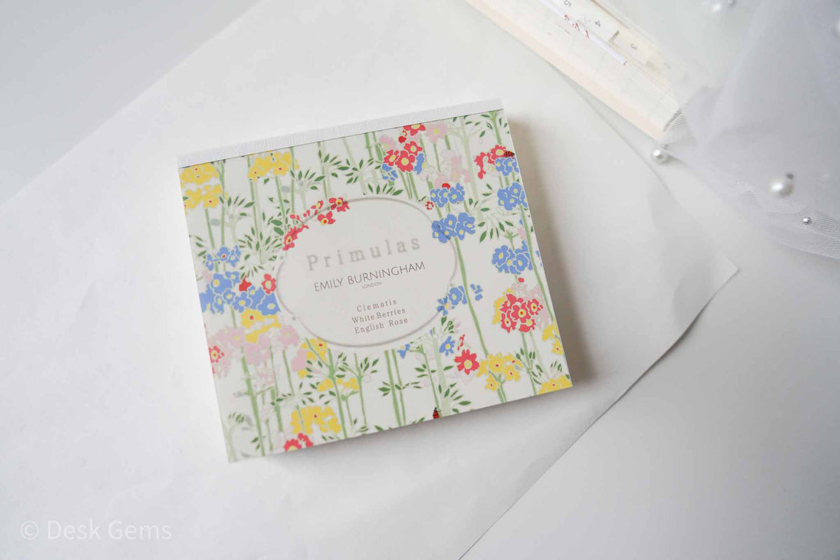 Cozyca x Emily Burningham Block Memo Pad - Primulas