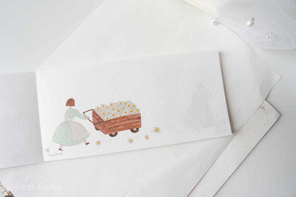 Cozyca x NeckTie Letter Pad - Flower