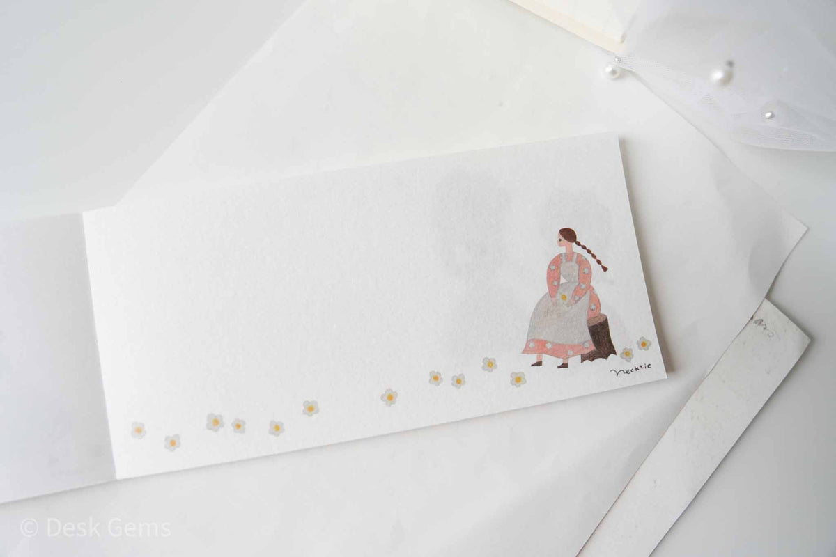 Cozyca x NeckTie Letter Pad - Flower