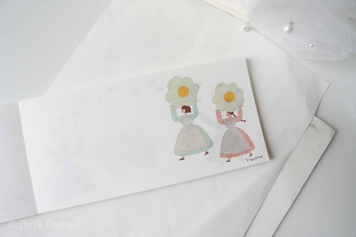 Cozyca x NeckTie Letter Pad - Flower