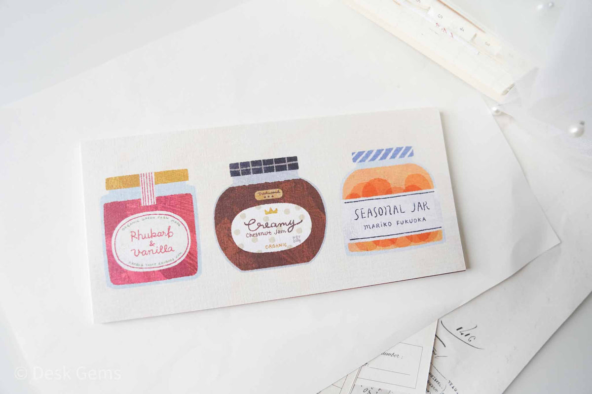 Cozyca x Mariko Fukuoka Letter Pad - Seasonal Jar 