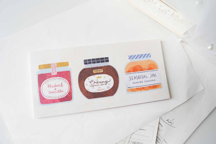Cozyca x Mariko Fukuoka Letter Pad - Seasonal Jar 