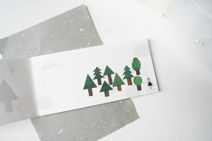 Cozyca x Nishi Shuku Letter Pad - Forest