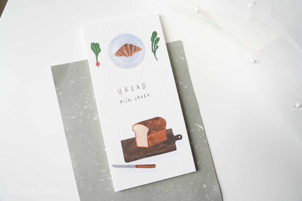 Cozyca x Nishi Shuku Letter Pad - Bread