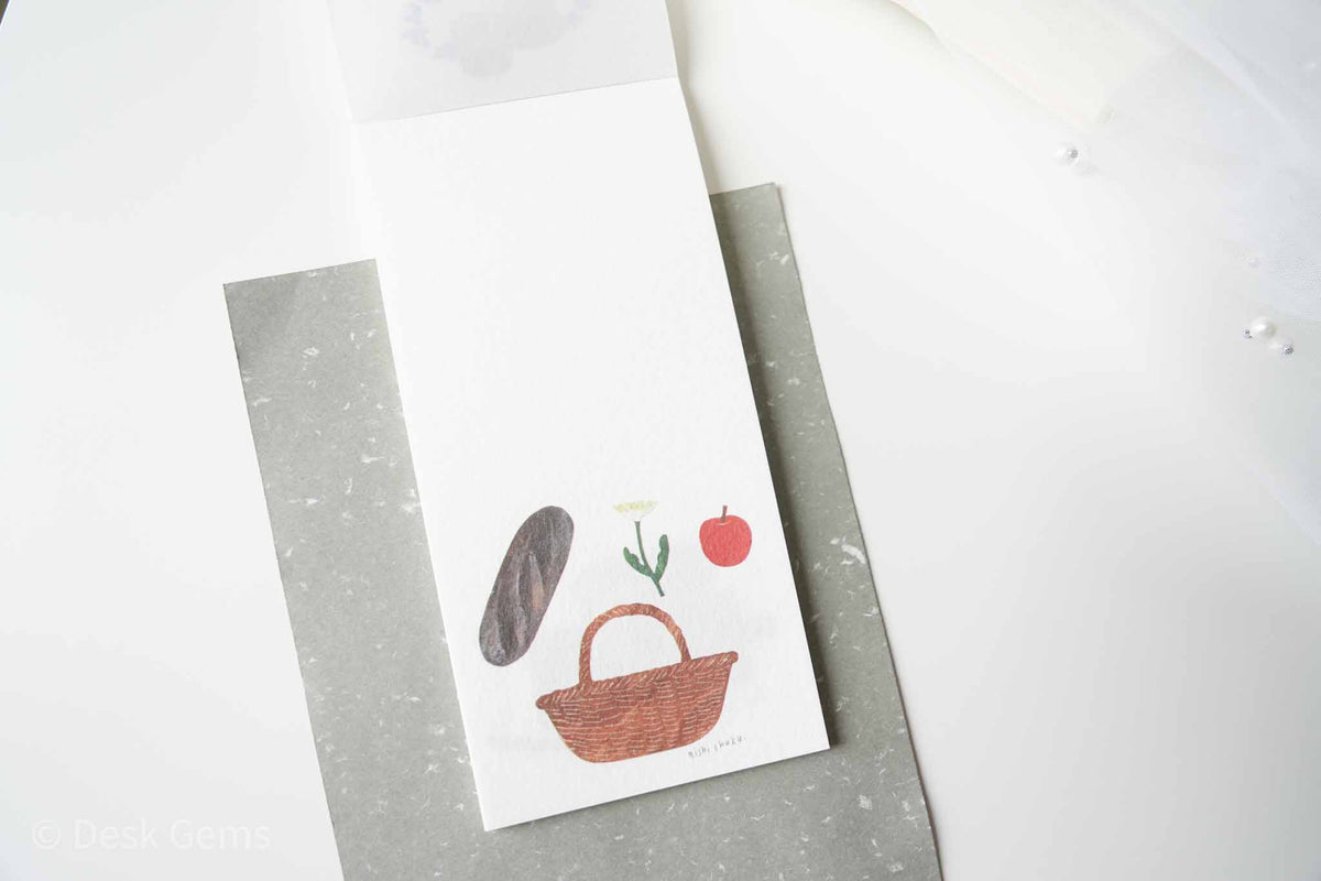 Cozyca x Nishi Shuku Letter Pad - Bread