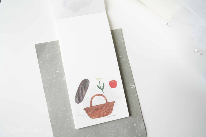 Cozyca x Nishi Shuku Letter Pad - Bread