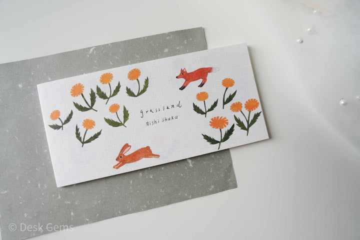 Cozyca x Nishi Shuku Letter Pad - Grassland
