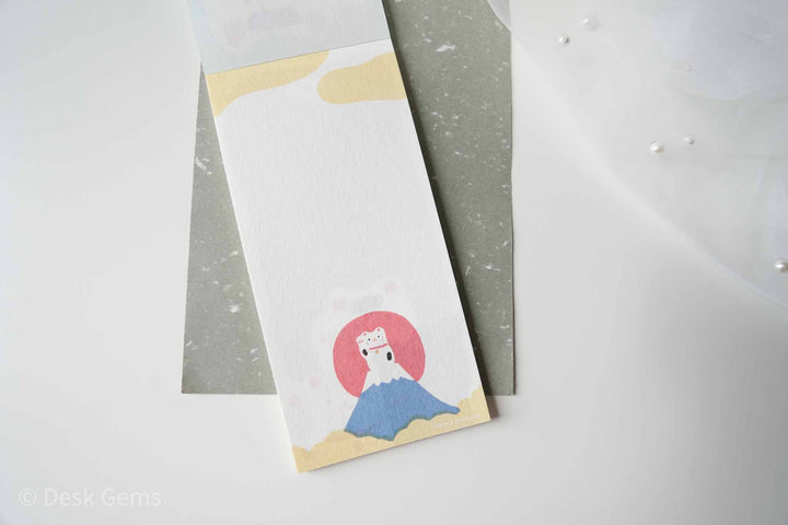 Cozyca X Masao Takahata Letter Pad - Beckoning Cat