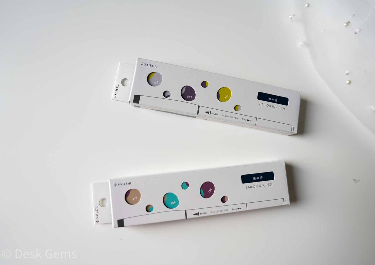Sailor Ink Studio Dual-Tip Brush Pen - 3 Color Set (New Spring 2023) 