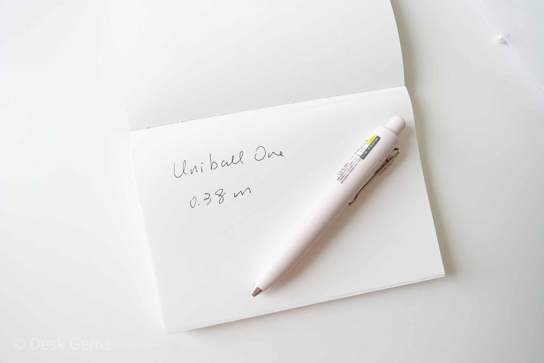 Uni-ball One P Gel Pen - 0.38mm - Peach Milk