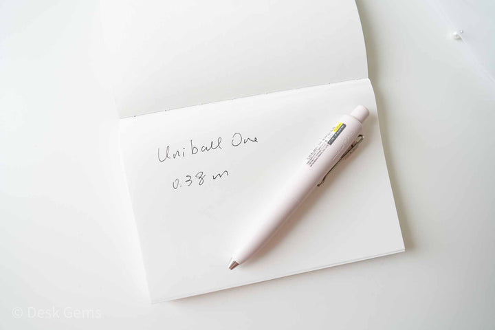 Uni-ball One P Gel Pen - 0.38mm - Peach Milk