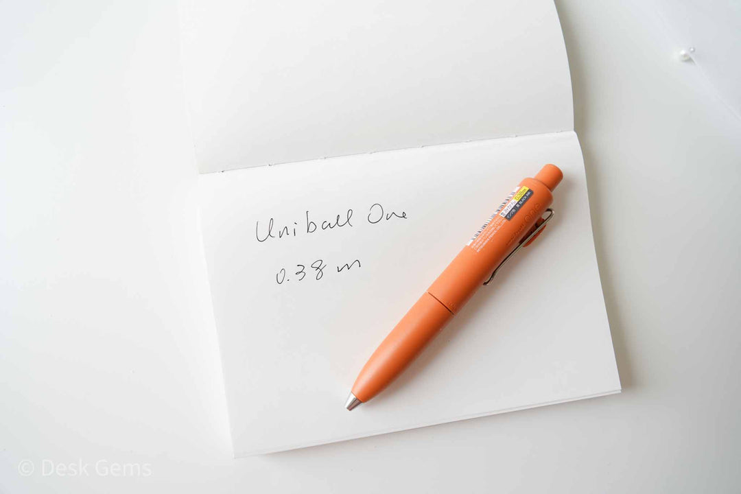 Uni-ball One P Gel Pen - 0.38mm - Mandarin Orange