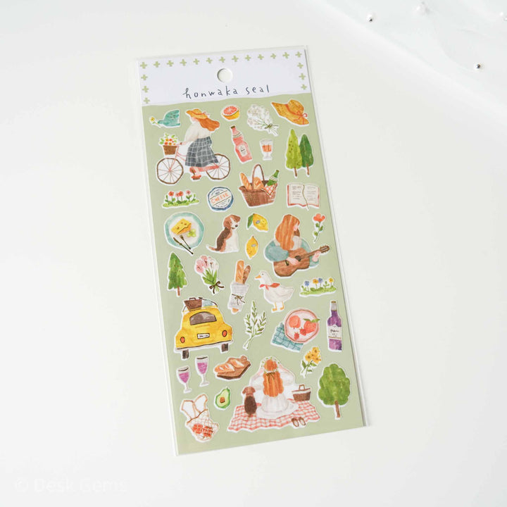 Mind Wave Honwaka Seal Stickers - Strolling