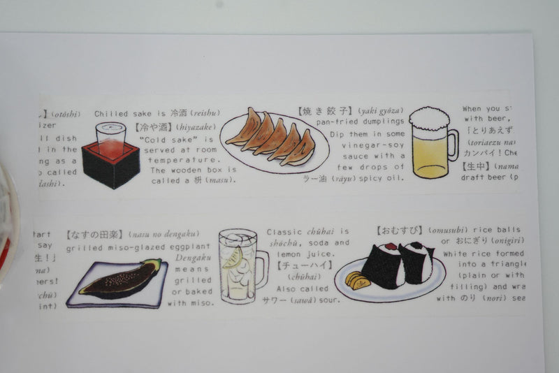 Round Top Bar Food Washi Tape