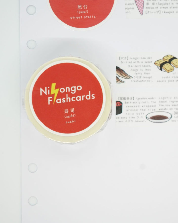 Round Top Sushi Washi Tape