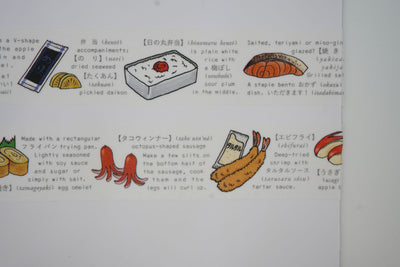 Round Top Japanese Lunchbox Food Washi Tape