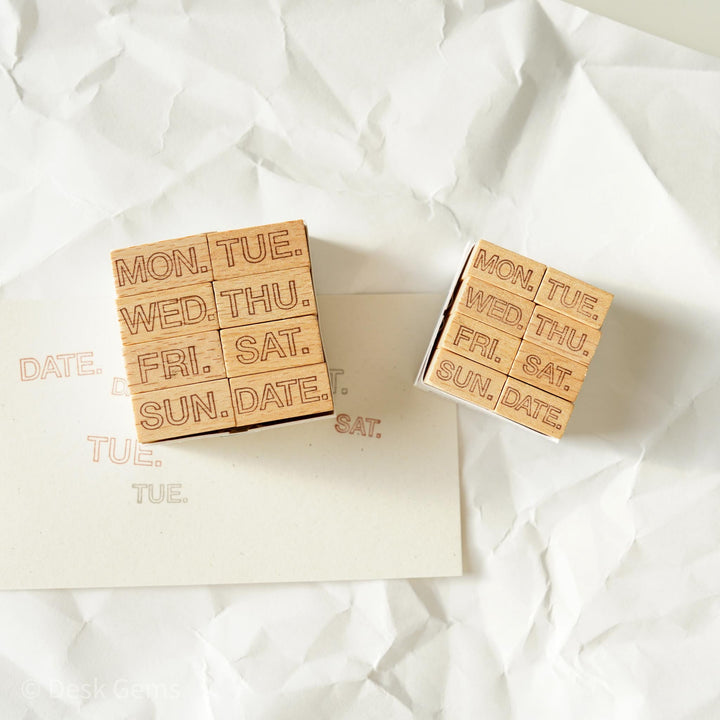 Kurukynki Original Stamp set - Days and Date 