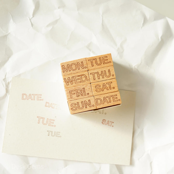 Kurukynki Original Stamp set - Days and Date 