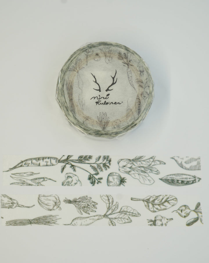 Round Top Mirikulo:rer Vegetable Washi Tape