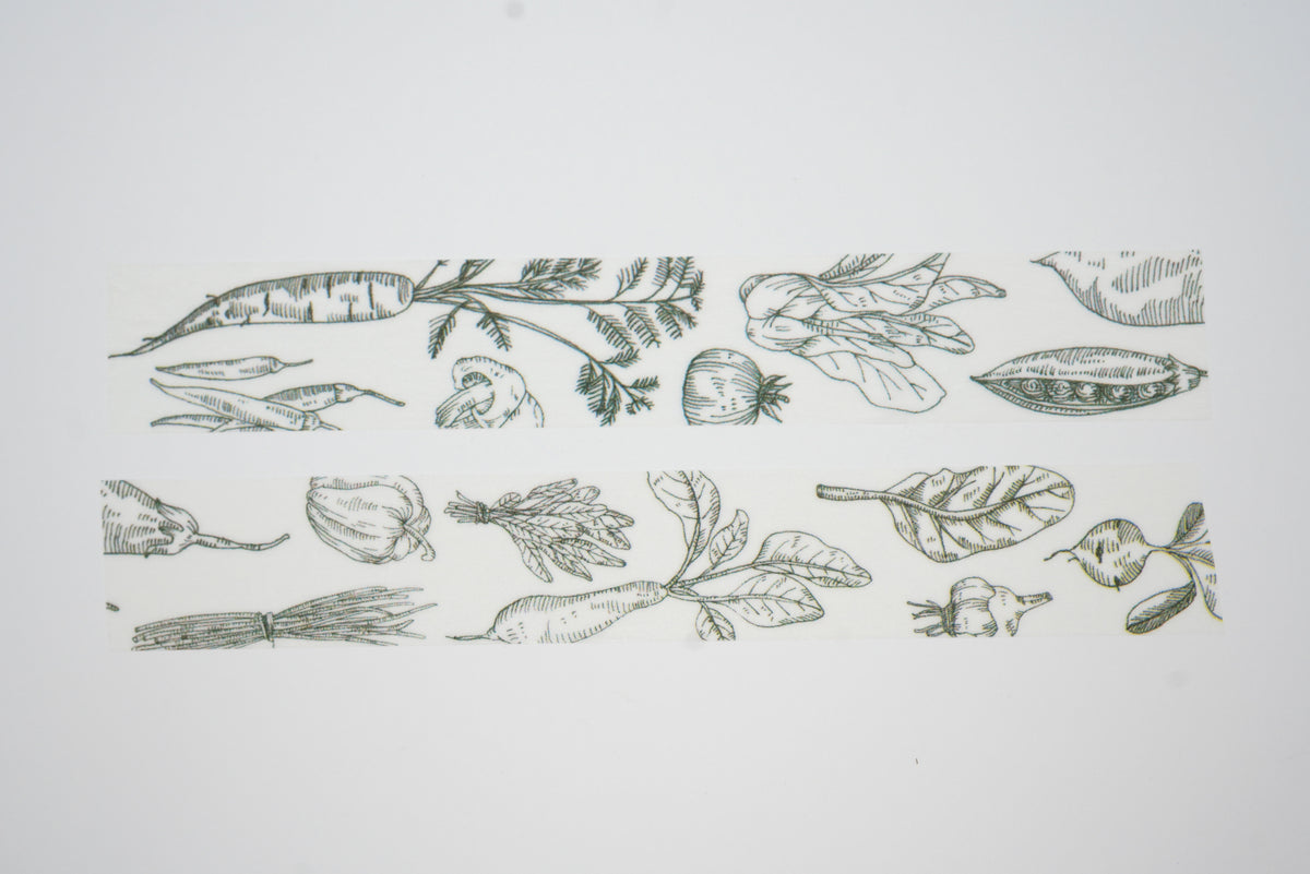 Round Top Mirikulo:rer Vegetable Washi Tape