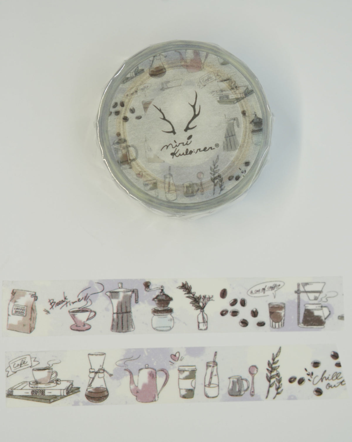 Round Top Mirikulo:rer Cafe Washi Tape