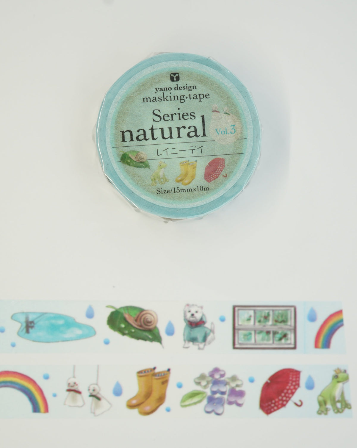 Round Top Yano Raining Themed Washi Tapes