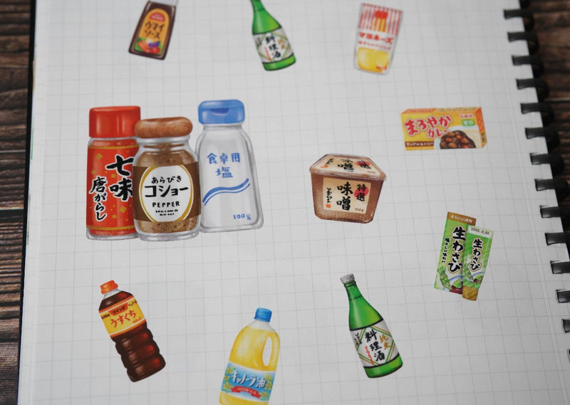 Mind Wave Supermarket Series Stickers - Condiments (Spread)